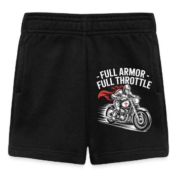 Christlicher Biker: Volle Rüstung Volles Rohr - Baby Shorts - Schwarz - Vorne