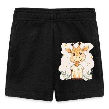 Giraffe for children - Baby Shorts - black - Front