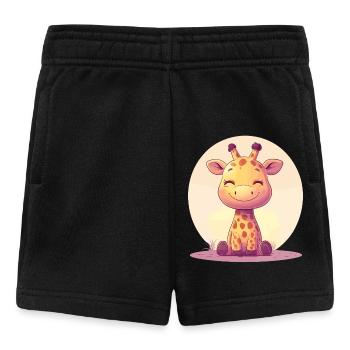 Giraffe for children - Baby Shorts - black - Front