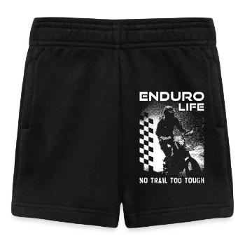 Enduro - Dirt Bike Rider - Baby Shorts - black - Front