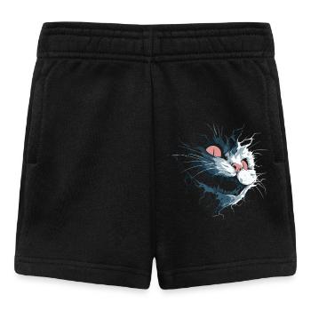 Torn Cheshire Cat – Dark Nightmare Gaze - Baby Shorts - black - Front