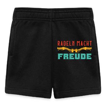 RADELN MACHT FREUDE Radfahren Lustiges - Baby Shorts - Schwarz - Vorne