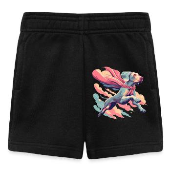 Super chien braque de Weimar Weimi Cape Cape cadeau - Short Bébé - noir - Devant