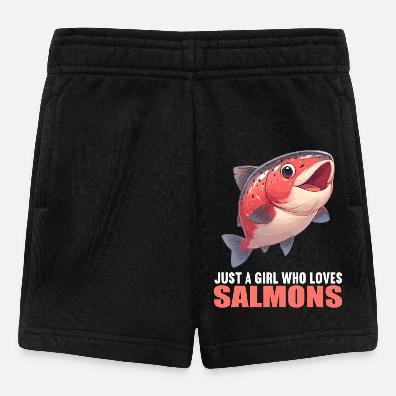 Saumon Saumon - Short Bébé - noir