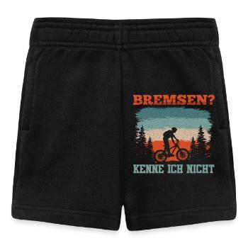 Mountainbiken BREMSEN? KENNE ICH NICHT Lustiges - Baby Shorts - Schwarz - Vorne