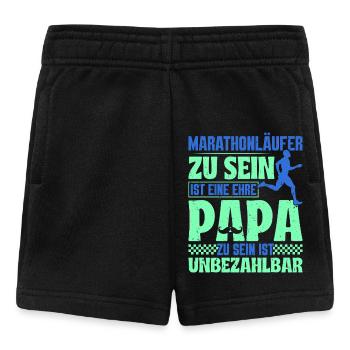 Papa MARATHON LÄUFER ZU SEIN EINE EHRE Lustiges - Baby Shorts - Schwarz - Vorne