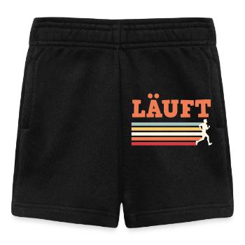 Läufer LÄUFT Laufen Lustiges - Baby Shorts - Schwarz - Vorne