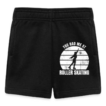 You Had Me At Roller Skating - Baby Shorts - Schwarz - Vorne
