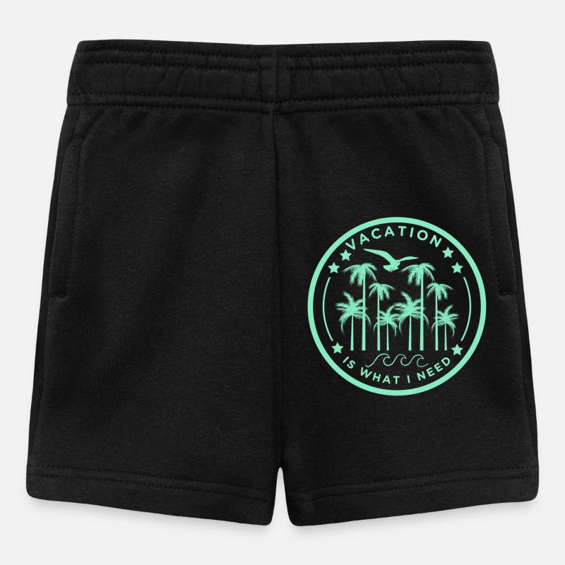 Moment de vacances tropicales - Short Bébé - noir