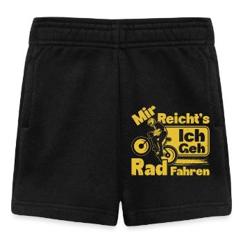 Radfahren MIR REICHT'S ICH GEH RAD FAHREN Lustiges - Baby Shorts - Schwarz - Vorne