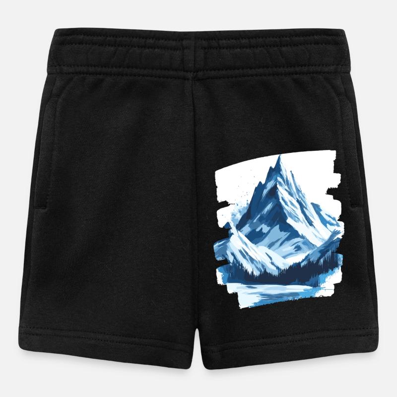 Montagne Escalade Grimpeurs Randonnée - Short Bébé - noir