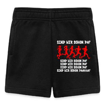 Läufer SIND WIR BALD DA? Laufen Lustiges - Baby Shorts - Schwarz - Vorne