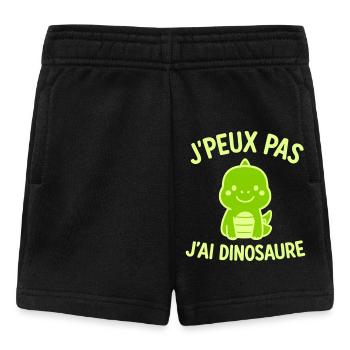 J’peux pas j’ai dinosaure Mignon Animal Kawaii - Short Bébé - noir - Devant