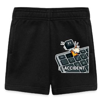 F1-Unfall - lustiges Wortspiel - Baby Shorts - Schwarz - Vorne