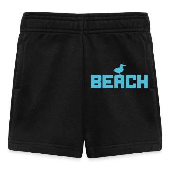 Beach Möwe Strand Küste Nordsee Ostsee Urlaub Nord - Baby Shorts - Schwarz - Vorne