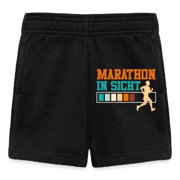 Läufer MARATHON IN SICHT Laufen Lustiges - Baby Shorts - Schwarz - Vorne
