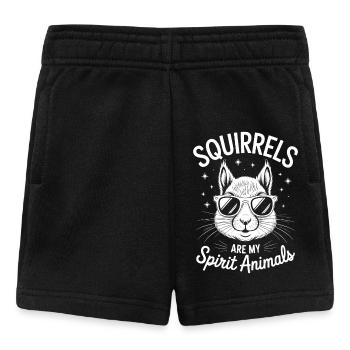 Eichhörnchen Spruch Lustiges Eichhörnchen Geschenk - Baby Shorts - Schwarz - Vorne