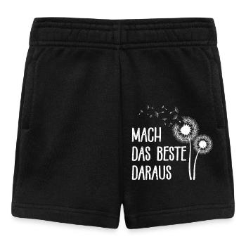 Löwenzahn MACH DAS BESTE DARAUS Positivität Lustig - Baby Shorts - Schwarz - Vorne