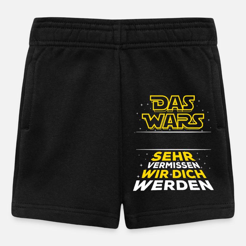 Das Wars - Verabschiedung - Mitarbeiter Name - Baby Shorts - Schwarz