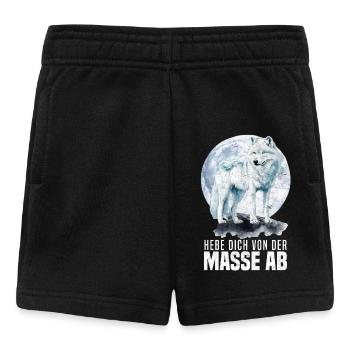 Alpha Wolf HEBE DICH VON DER MASSE AB Lustiges - Baby Shorts - Schwarz - Vorne