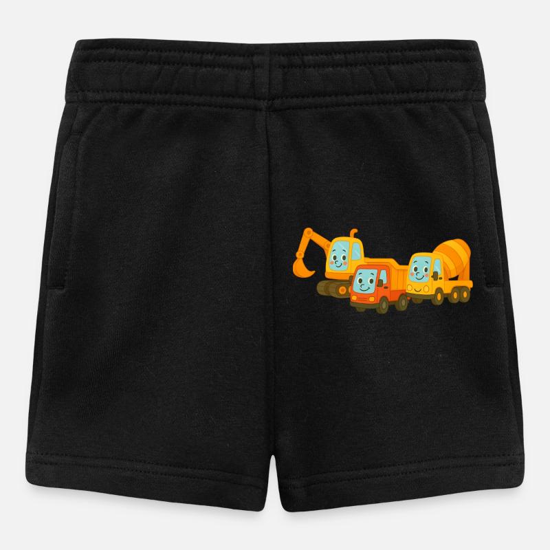 Baustelle - Baby Shorts - Schwarz