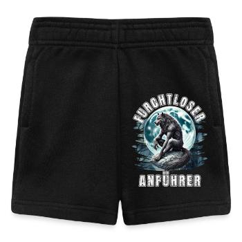 Alpha Wolf FURCHTLOSER ANFÜHRER Lustiges - Baby Shorts - Schwarz - Vorne