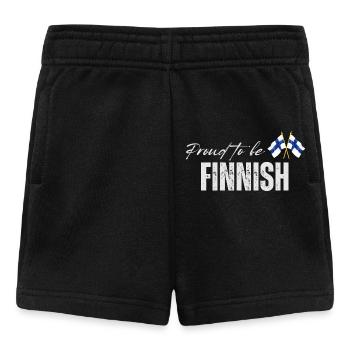 Stolzer Finne, ich liebe Finnland - Baby Shorts - Schwarz - Vorne