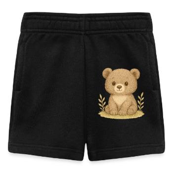 Nordic Forest - Brown Bear - Baby Shorts - black - Front