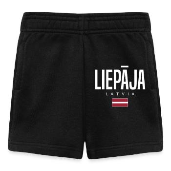 Liepaja, Latvia - Baby Shorts - black - Front
