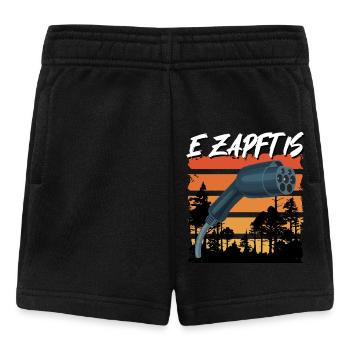 Hybrid Auto E ZAPFT IS Elektroauto Lustig - Baby Shorts - Schwarz - Vorne