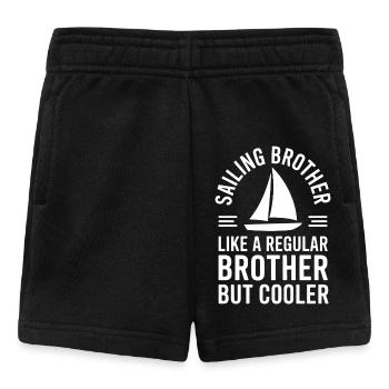 Segeln Spruch Bruder Segler Segeln Geschenk - Baby Shorts - Schwarz - Vorne