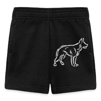 Schäferhund - Baby Shorts - Schwarz - Vorne