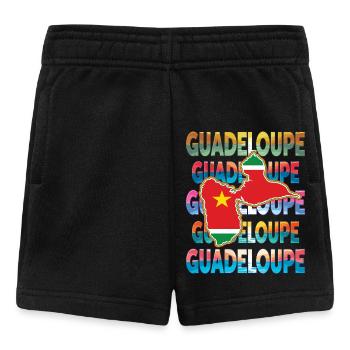 Landkarte von Guadeloupe - Erinnerungsgeschenk 971 GWADA - Baby Shorts - Schwarz - Vorne