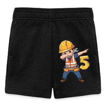 Construction worker 5 years old - Baby Shorts - black - Front