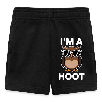 Eule Spruch Eulen Lustiges Eulen Geschenk - Baby Shorts - Schwarz - Vorne