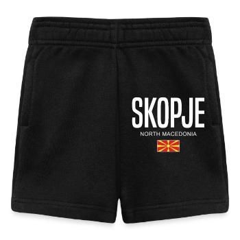 Skopje, Macédoine du Nord - Short Bébé - noir - Devant