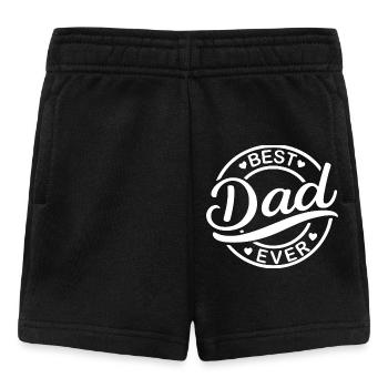 Meilleur design de badge de papa de tous les temps - Short Bébé - noir - Devant