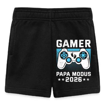 GAMER PAPA MODUS 2026 Vaterschaft Lustig - Baby Shorts - Schwarz - Vorne