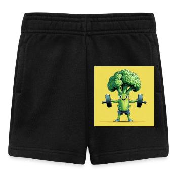 Healthy broccoli powerhouse - Baby Shorts - black - Front