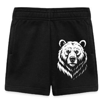 Bear - Portrait - Predator Costume Gift - Baby Shorts - black - Front