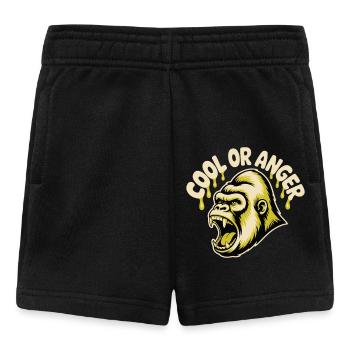 DER KOPF DES GORILLAS - Baby Shorts - Schwarz - Vorne