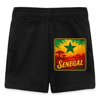 Senegalische Legende Design - Baby Shorts - Schwarz - Vorne