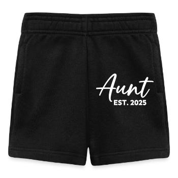 Promoted to Aunt 2025 Fun for the New Aunt - Baby Shorts - black - Front