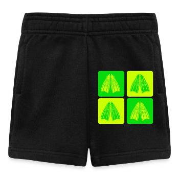 Retro Taucherflossen Design - Baby Shorts - Schwarz - Vorne