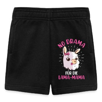 Werdende Mutter NO DRAMA FÜR DIE LAMA MAMA - Baby Shorts - Schwarz - Vorne