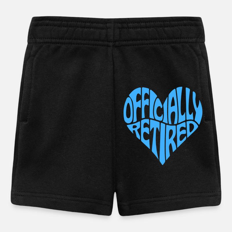 En forme de cœur officiellement retiré - Short Bébé - noir