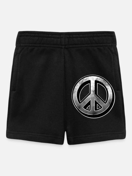Peacezeichen - Baby Shorts - Schwarz