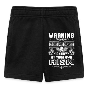 Beekeeper Beekeeper Warning - Baby Shorts - black - Front