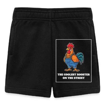 The Coolest Rooster - Baby Shorts - black - Front