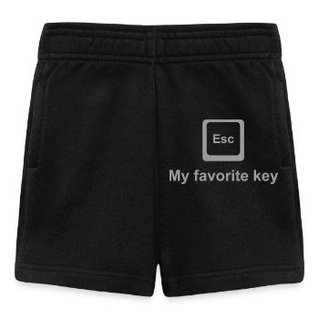 Chemise ESC Key – Bouton préféré des nerds et des geeks - Short Bébé - noir - Devant